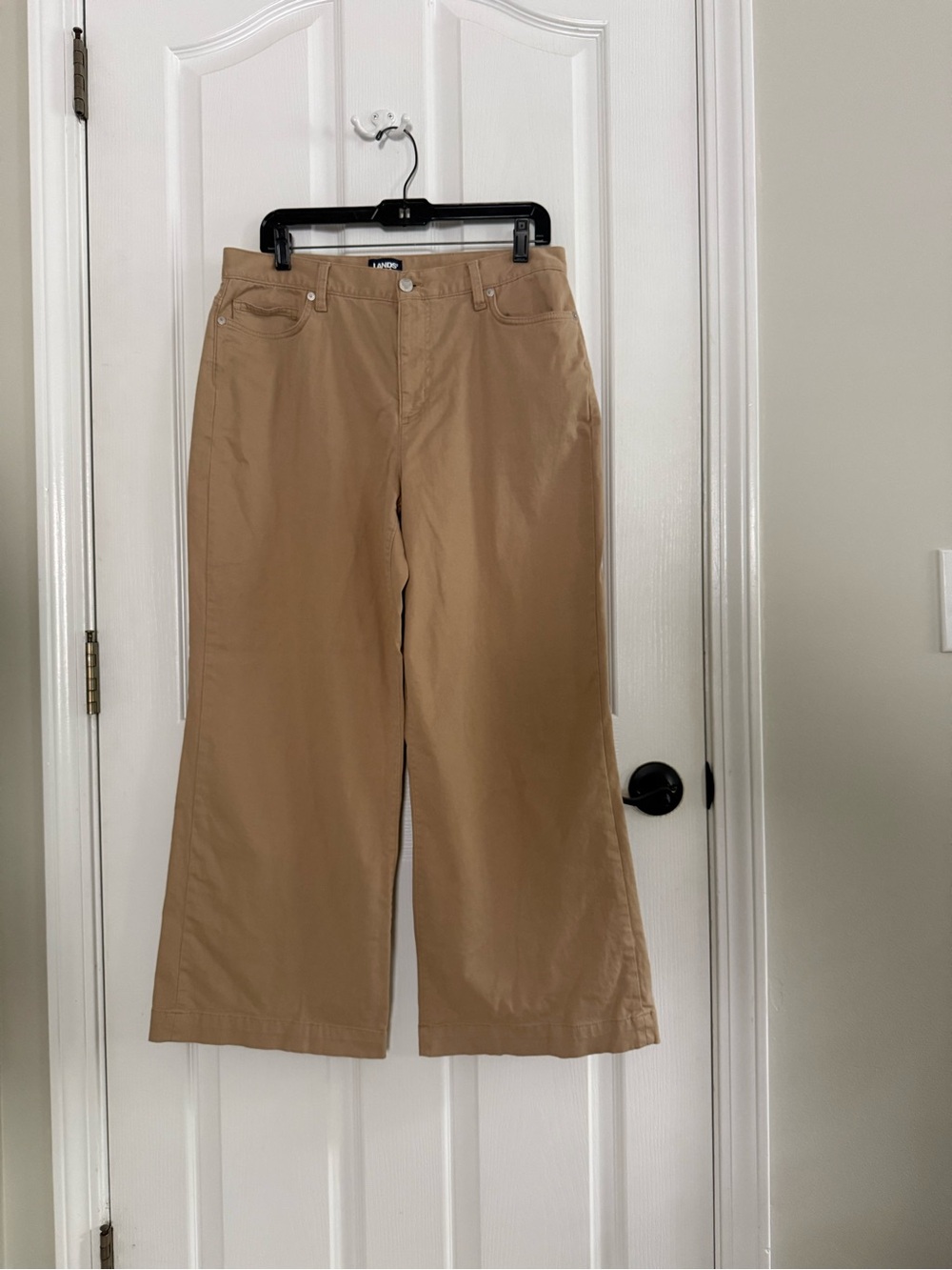 Lands' End Khaki Wide-leg Pants - Sz12P